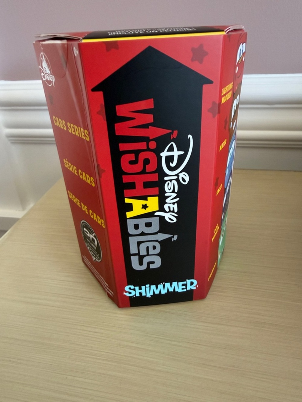 Disney Wishables Shimmer Cars Mystery Series Box- opened sally